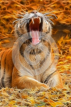 Roaring tiger fractal