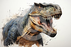Roaring into the Trend: A Stunning Dinosaur Illustration with In
