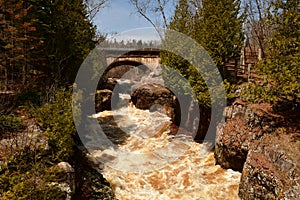 Roaring Waters in Tettagouche State Park in Minnesota photo