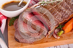 Roast beef on board