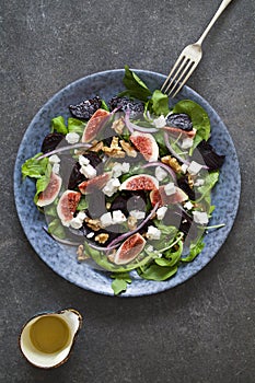 Roast beetroot, figs and feta salad