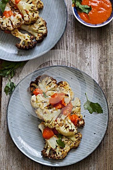 Roast cauliflower steak