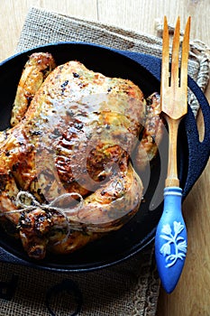 Roast chicken