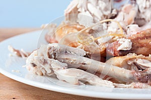 Roast chicken carcass