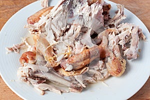 Roast chicken carcass