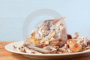 Roast chicken carcass