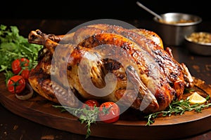 Roast chicken grilled. Generate Ai