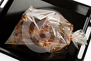 Roast chicken into a oven bag