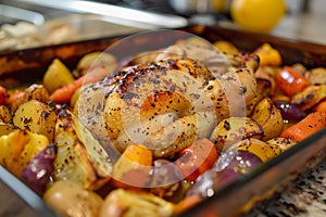 Roast Chicken with Seasonal Vegetables