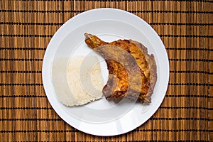 Roast Chicken With Sticky Rice