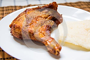 Roast Chicken With Sticky Rice