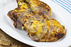 Roast chicken thighs