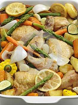 Roast Chicken and Vegetables