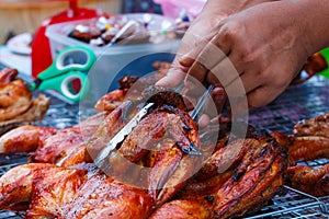 Roast chicken,whole roasted chicken.