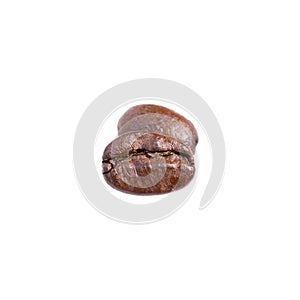 Roast coffee bean with clipping path for texture and background.