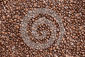 Roast coffee bean for texture and background.