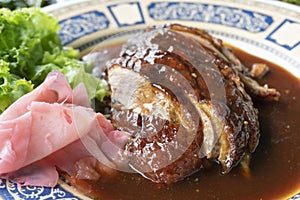 Roast duck meat