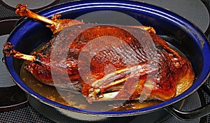 Roast Goose in the Kitchen