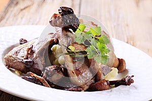 Roast lamb chops