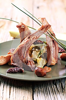 Roast lamb chops