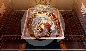 Roast Lamb Inside The oven