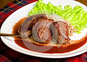 Roast maral meat