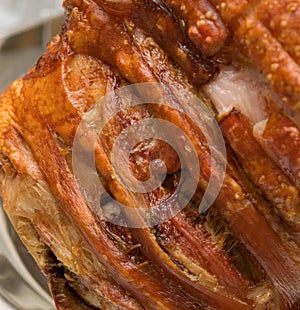 Roast pork crackling