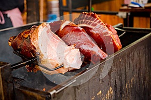 Roast pork leg in Prague