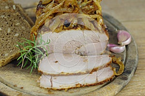 Roast pork meat