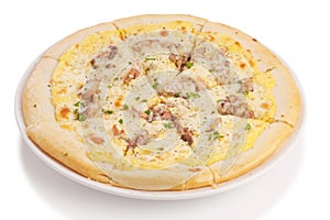 Roast pork pizza