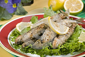 Roast smelt photo