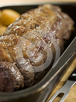 Roast Topside of British Beef in a Tray photo