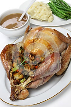 Roast turkey with stuffing