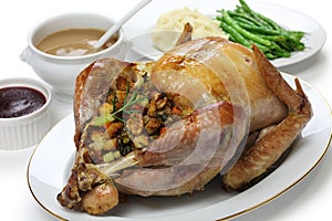 Roast turkey with stuffing