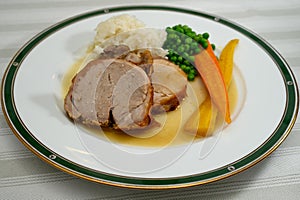 Roast Veal with Kidney and Vegetables