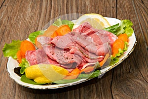 Roastbeef with salad