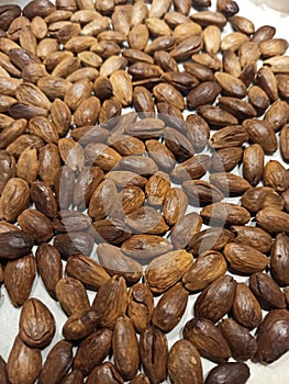 Roasted Almonds on a tray