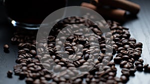 Roasted arabica coffee beans