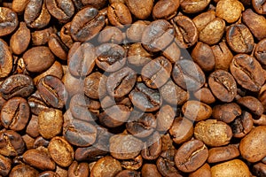 Roasted artesanal gourmet coffee beans pattern photo