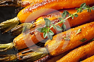 Roasted Baby Carrots with Thyme photo