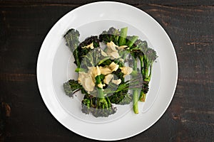 Roasted Broccolini with Lemon Tahini Dressing