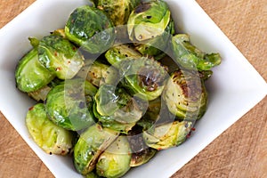 Roasted brussels sprouts photo