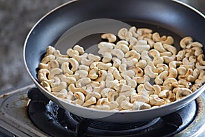 Roasted cashews.
