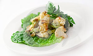 Roasted Cauliflower plate