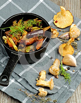 Roasted Chanterelles Ragout