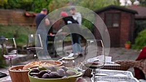 Roasted chestnuts and maroni over the fire in a special steel pan. Traditional Italian autumn delicacies