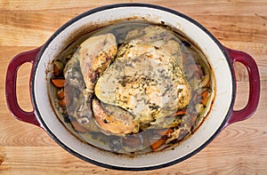 Roasted chicken in crockpot