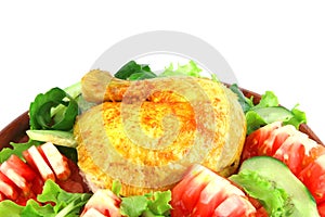 Roasted chicken drumstick