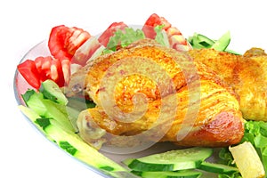 Roasted chicken drumstick