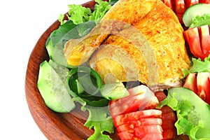 Roasted chicken drumstick